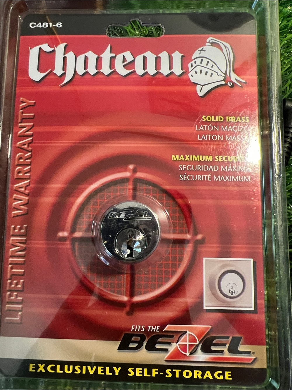 Chateau C481-6 Bezel Cylinder Lock Self Storage NEW